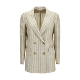 Blazé Milano Beige Linen Blazer - I/S