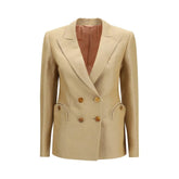 Blazé Milano Beige Linen Blazer - II/M