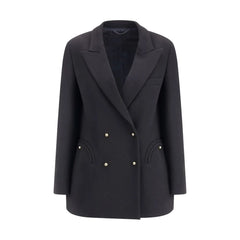 Blazé Milano Black Fleece Wool Blazer - II/M