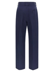 Blazé Milano Blue Linen Casual Pants - 1