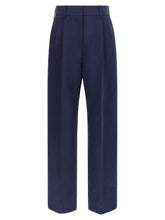Blazé Milano Blue Linen Casual Pants - 1