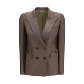 Blazé Milano Brown Fleece Wool Blazer - III/L
