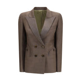 Blazé Milano Brown Fleece Wool Blazer - Sport Jackets