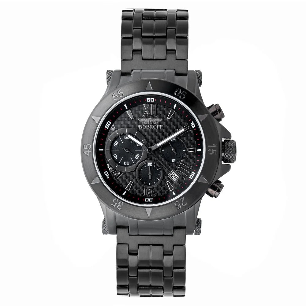 Bobroff Black Stainless Steel Watch - Watches