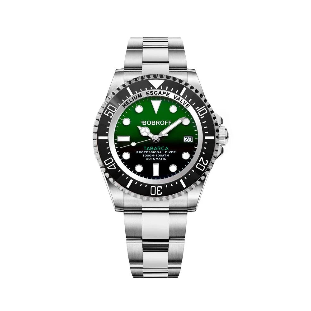 Bobroff Silver Stainless Steel Sport Watch