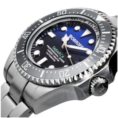 Bobroff Silver Stainless Steel Sport Watch