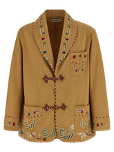 BODE Beige Cotton Blazer - XXL