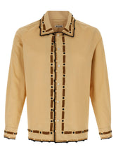 BODE Beige Cotton Blouse - L