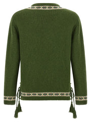 BODE Bicolor Virgin Wool Cardigan