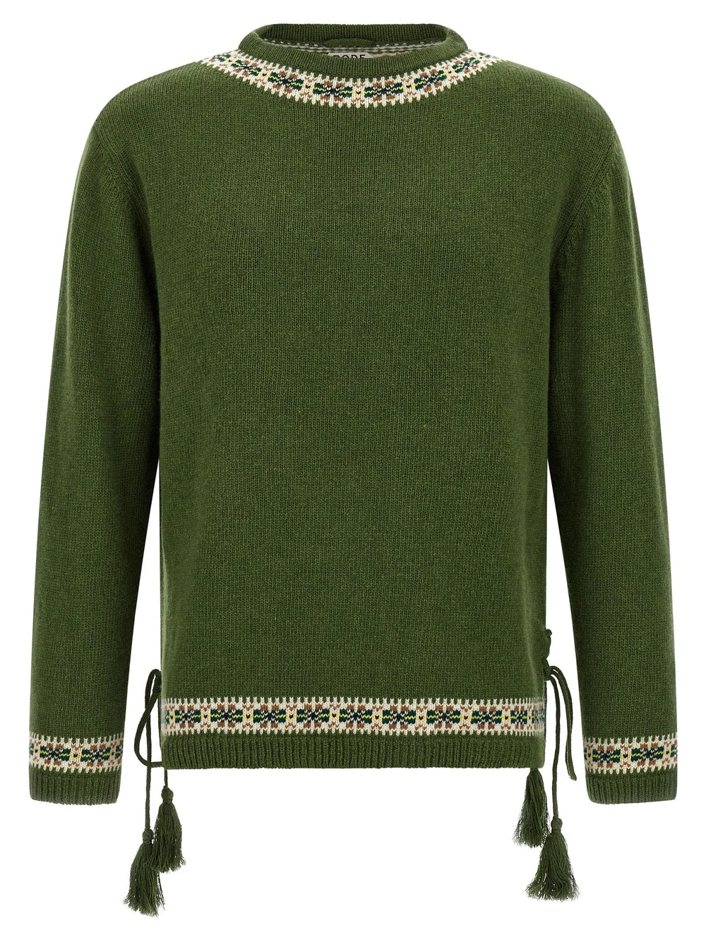 BODE Bicolor Virgin Wool Cardigan