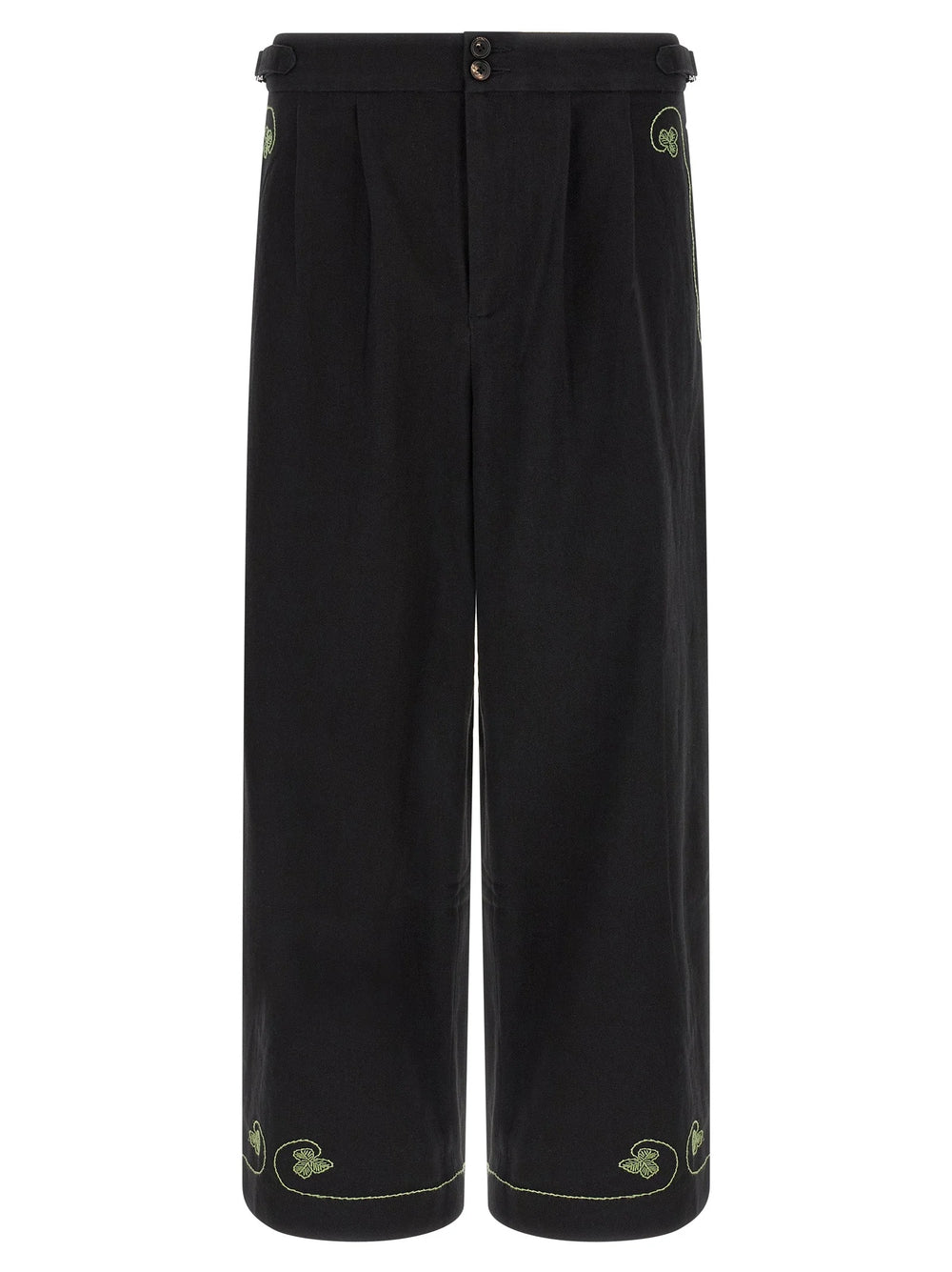 BODE Black Cotton Casual Pants - W34