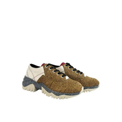 Borbonese Beige Leather Women Sneaker