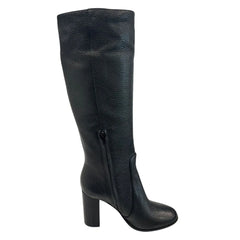 Borbonese Black Leather Women Boot - EU37/US7