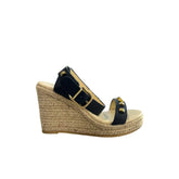 Borbonese Blue Leather Women’s Platform Sandal