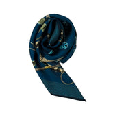 Borbonese Blue Silk Women Scarf