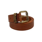 Borbonese Brown Genuine Leather Women Belt - UNI