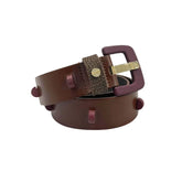 Borbonese Brown Genuine Leather Women Belt - UNI