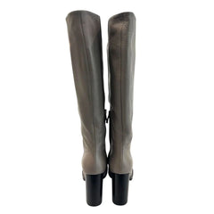 Borbonese Brown Leather Women Boot - EU37/US7