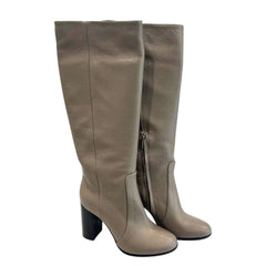 Borbonese Brown Leather Women Boot - EU37/US7
