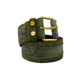 Borbonese Green Genuine Leather Women Belt - UNI