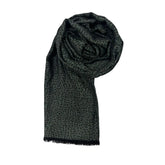 Borbonese Green Wool Unisex Scarf