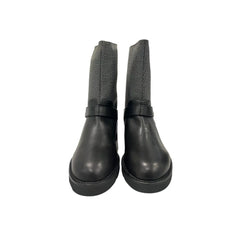 Borbonese Grey Leather Women Boot