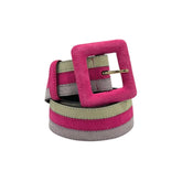 Borbonese Multicolor Leather Women Belt - UNI