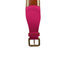 Borbonese Pink Genuine Leather Women Belt - UNI
