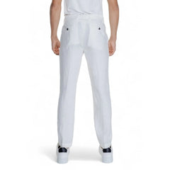 Borghese White Linen Pant