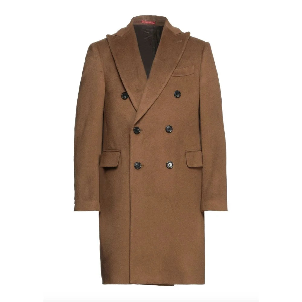 Borgia Beige Elegance Coat - Overcoats