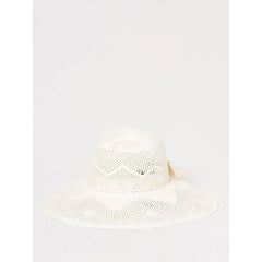 Borsalino White Paper Straw Sunhat - M