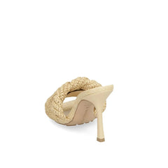 Bottega Veneta Beige Raffia Mules - EU39.5/US9.5