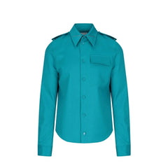 Bottega Veneta Bicolor Elastane Dress Shirt - IT50 | L