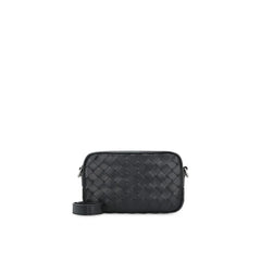 Bottega Veneta Black Calfskin Shoulder Bag