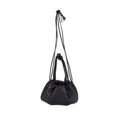 Bottega Veneta Black Lamb Leather Backet Bag
