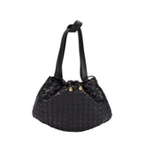 Bottega Veneta Black Lamb Leather Backet Bag
