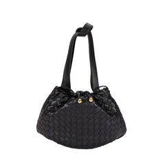 Bottega Veneta Black Lamb Leather Backet Bag