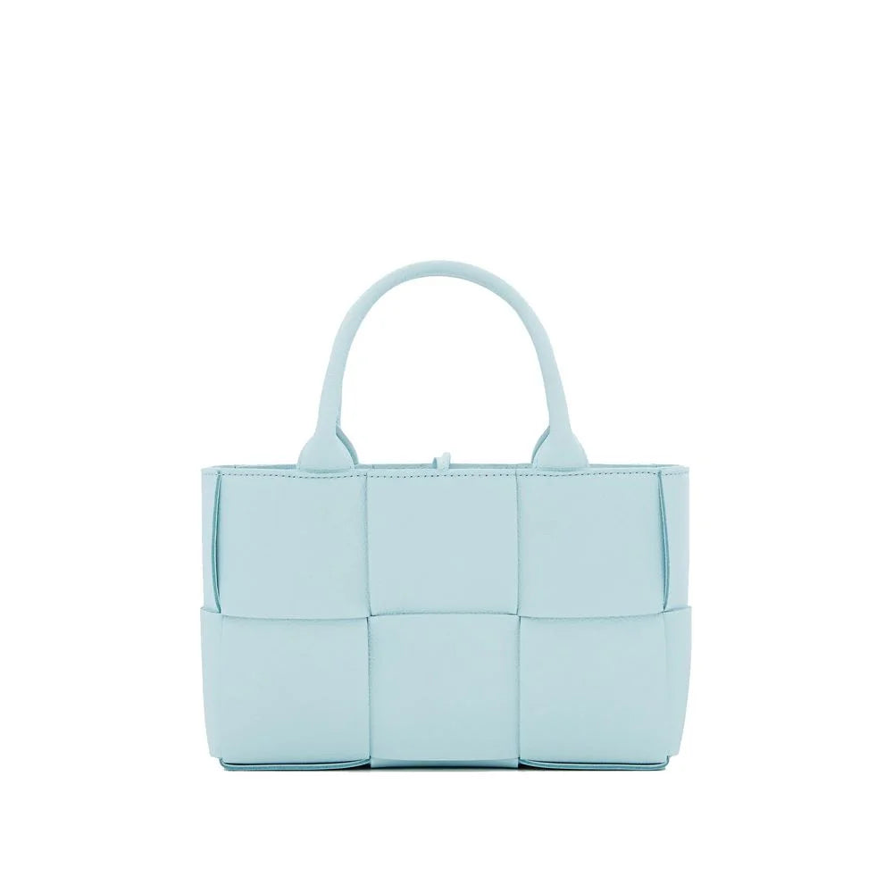 Bottega Veneta Blue Lamb Leather Tote Bag