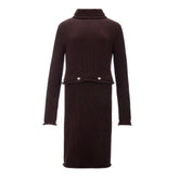 Bottega Veneta Elegant Viscose Brown Dress - IT42|M