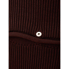 Bottega Veneta Elegant Viscose Brown Dress - IT42|M - Dresses