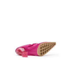 Bottega Veneta Fuchsia Leather Slippers - EU38.5/US8.5