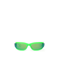 Bottega Veneta Green Acetate Sunglass - Sunglasses