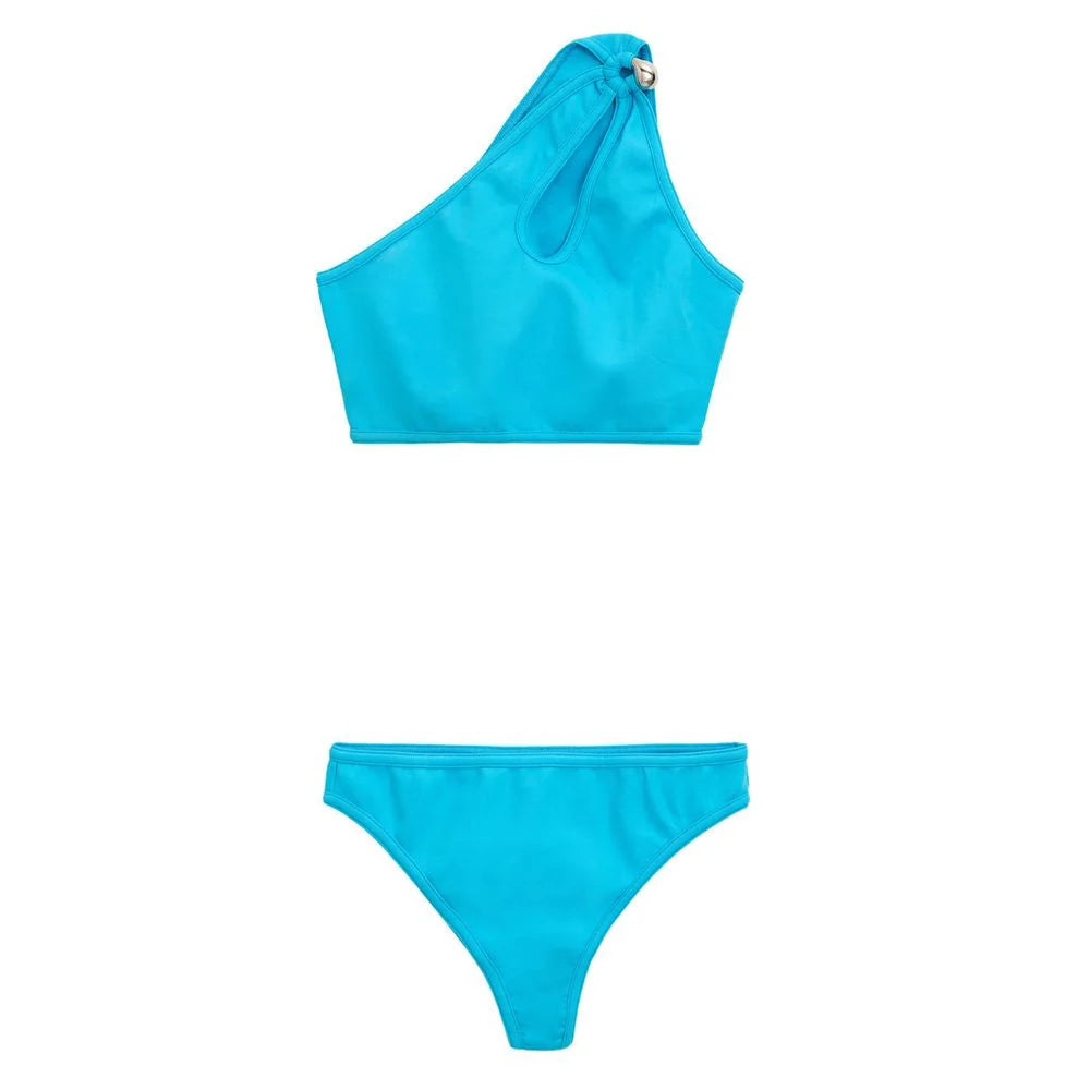Bottega Veneta Turquoise Polyamide Bikini - S - Classic Bikinis