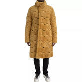 Bottega Veneta Yellow Wool Long Teddy Coat Jacket - Overcoats