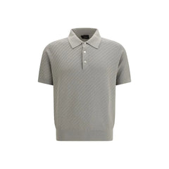 Brioni Beige Cotton Polo Shirt