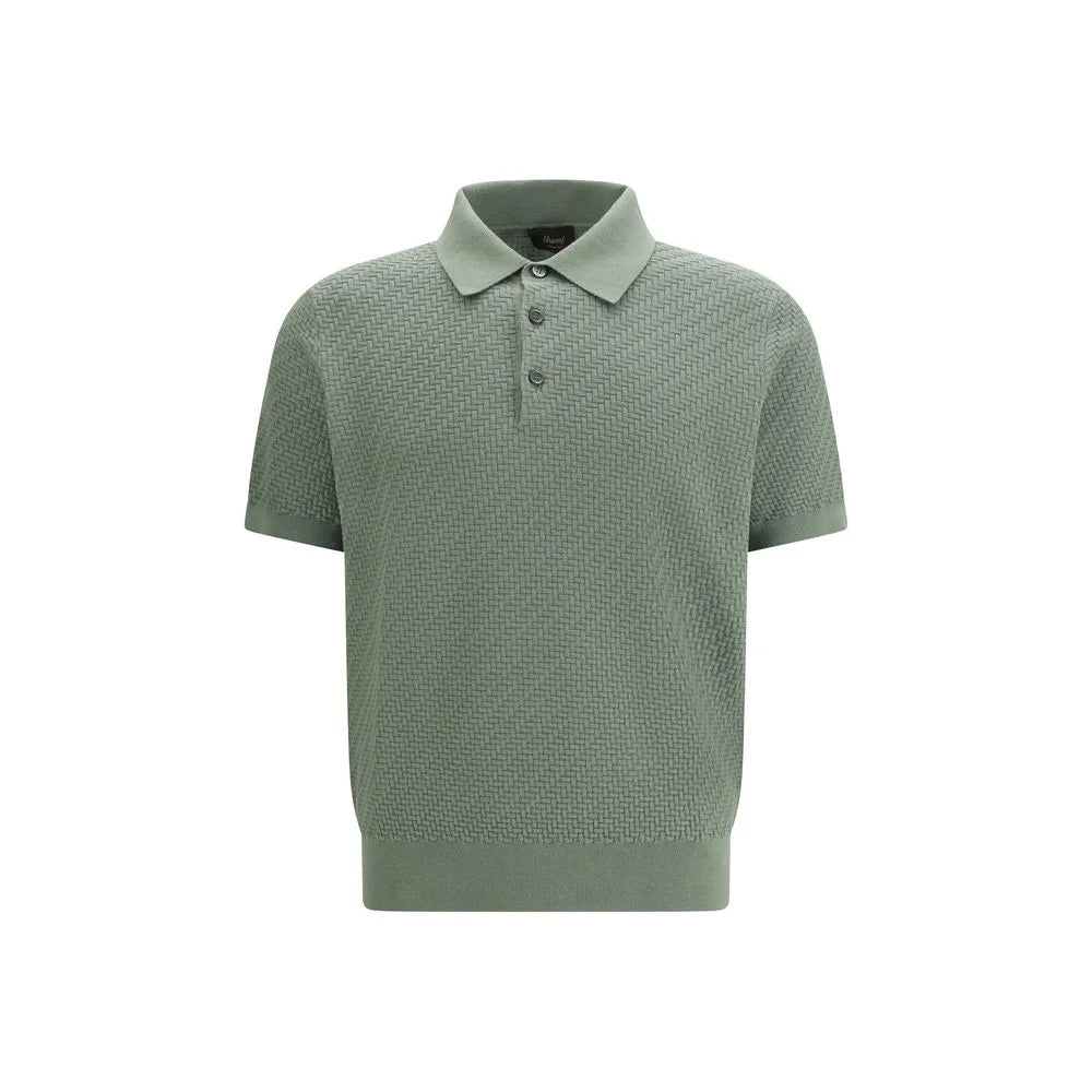 Brioni Bicolor Cotton Polo Shirt - IT52 | XL