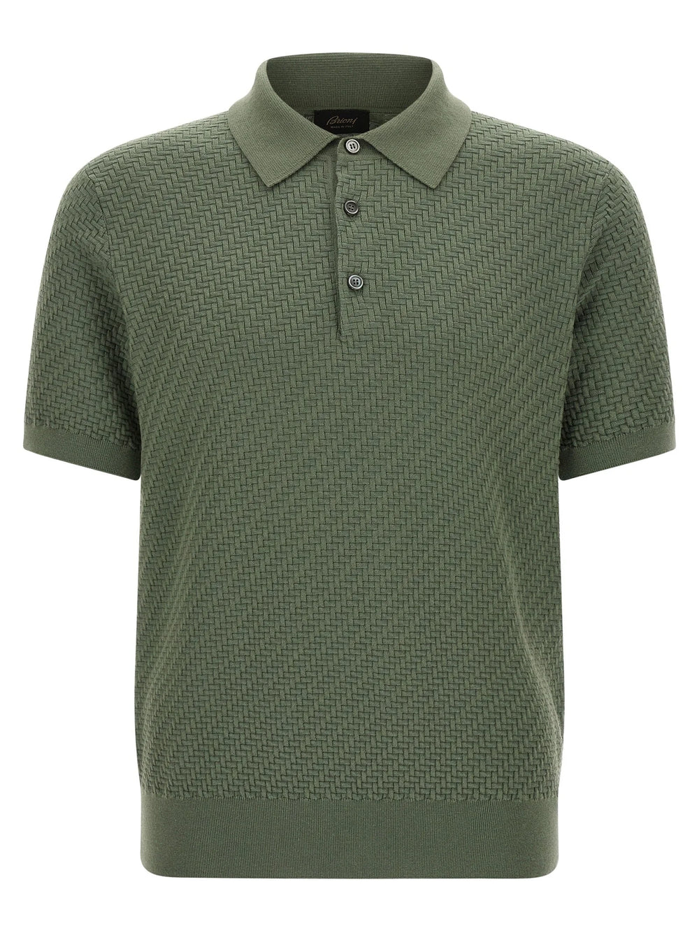 Brioni Bicolor Cotton Polo Shirt - XXL