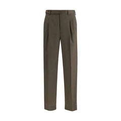 Brioni Bicolor Fleece Wool Casual Pants