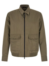 Brioni Bicolor Linen Full-Length Jacket