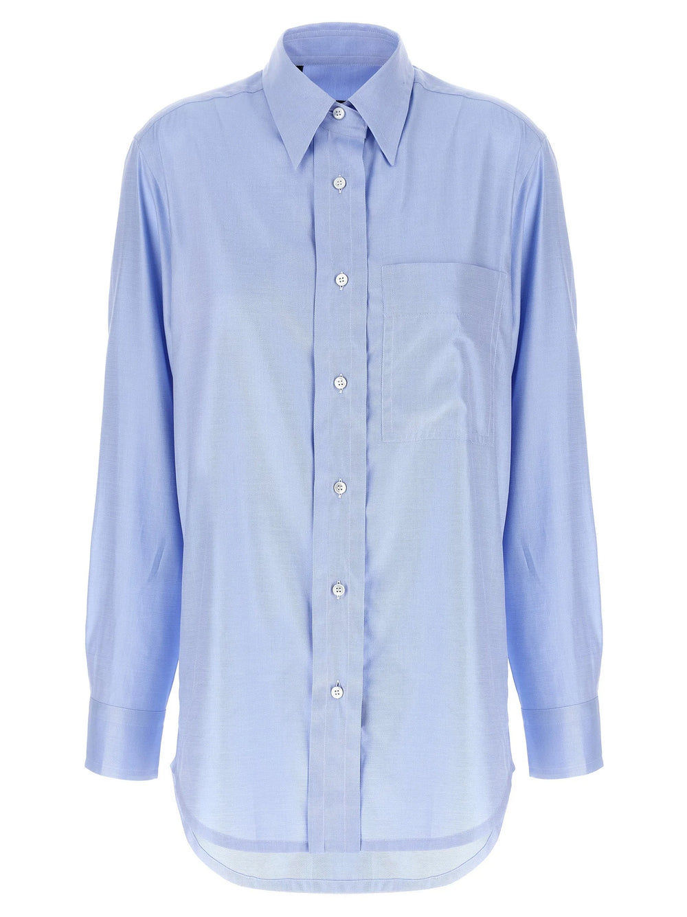 Brioni Blue Cotton Blouse - IT44